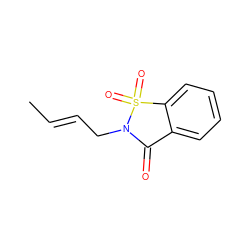 C/C=C/CN1C(=O)c2ccccc2S1(=O)=O ZINC000103243902