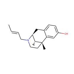 C/C=C/CN1CC[C@@]2(C)c3cc(O)ccc3C[C@H]1[C@H]2C ZINC000100640244