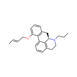 C/C=C/COc1cccc2c1-c1cccc3c1[C@@H](C2)N(CCC)CC3 ZINC000045335565