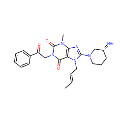 C/C=C/Cn1c(N2CCC[C@@H](N)C2)nc2c1c(=O)n(CC(=O)c1ccccc1)c(=O)n2C ZINC000114286210