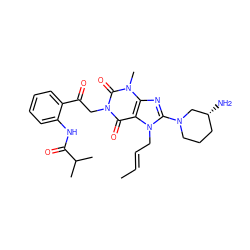 C/C=C/Cn1c(N2CCC[C@@H](N)C2)nc2c1c(=O)n(CC(=O)c1ccccc1NC(=O)C(C)C)c(=O)n2C ZINC000114288902