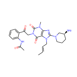 C/C=C/Cn1c(N2CCC[C@H](N)C2)nc2c1c(=O)n(CC(=O)c1ccccc1NC(C)=O)c(=O)n2C ZINC000114289028