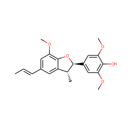C/C=C/c1cc(OC)c2c(c1)[C@@H](C)[C@H](c1cc(OC)c(O)c(OC)c1)O2 ZINC000033832502