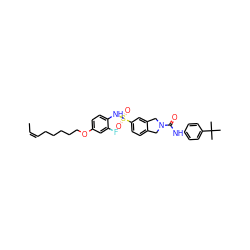 C/C=C\CCCCCOc1ccc(NS(=O)(=O)c2ccc3c(c2)CN(C(=O)Nc2ccc(C(C)(C)C)cc2)C3)c(F)c1 ZINC000202206363