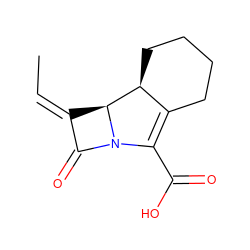 C/C=C1/C(=O)N2C(C(=O)O)=C3CCCC[C@@H]3[C@H]12 ZINC000013587039