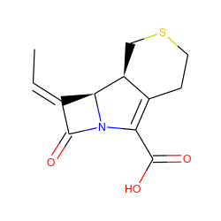 C/C=C1/C(=O)N2C(C(=O)O)=C3CCSC[C@@H]3[C@H]12 ZINC000013587041