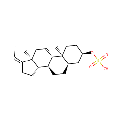 C/C=C1/CC[C@H]2[C@@H]3CC[C@@H]4C[C@H](OS(=O)(=O)O)CC[C@]4(C)[C@H]3CC[C@]12C ZINC000473094787