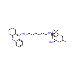 C/C=C1\[C@H]2C=C(C)C[C@]1(N)C[C@@H](NCCCCCCCNc1c3c(nc4ccccc14)CCCC3)C2(C)C ZINC000013704680