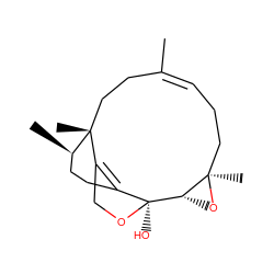 C/C1=C\CC[C@@]2(C)O[C@@H]2[C@@]2(O)OCC3=C2CC[C@@H](C)[C@]3(C)CC1 ZINC000040747353