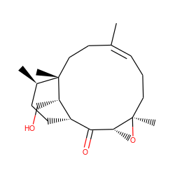 C/C1=C\CC[C@@]2(C)O[C@@H]2C(=O)[C@@H]2CC[C@@H](C)[C@](C)(CC1)[C@H]2CO ZINC000027617035