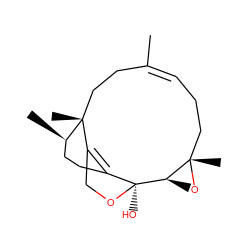 C/C1=C\CC[C@]2(C)O[C@H]2[C@@]2(O)OCC3=C2CC[C@@H](C)[C@]3(C)CC1 ZINC000101025629