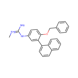 C/N=C(/N)Nc1ccc(OCc2ccccc2)c(-c2cccc3ccccc23)c1 ZINC000028020602