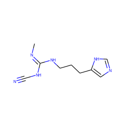 C/N=C(/NC#N)NCCCc1cnc[nH]1 ZINC000001544122