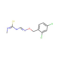 C/N=C(/S)N/C=N/OCc1ccc(Cl)cc1Cl ZINC000013545433