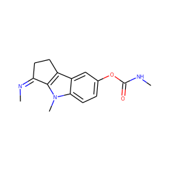 C/N=C1/CCc2c1n(C)c1ccc(OC(=O)NC)cc21 ZINC000027710338