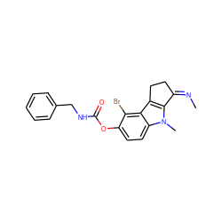 C/N=C1/CCc2c1n(C)c1ccc(OC(=O)NCc3ccccc3)c(Br)c21 ZINC000027714221