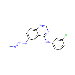 C/N=N/Nc1ccc2ncnc(Nc3cccc(Cl)c3)c2c1 ZINC000013527463