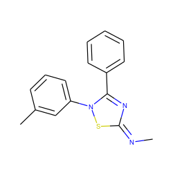 C/N=c1\nc(-c2ccccc2)n(-c2cccc(C)c2)s1 ZINC000013609557