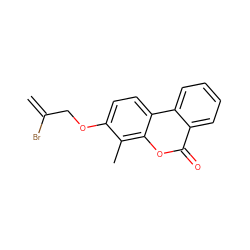 C=C(Br)COc1ccc2c(oc(=O)c3ccccc32)c1C ZINC000045495677