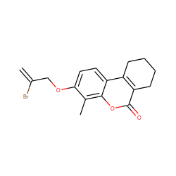 C=C(Br)COc1ccc2c3c(c(=O)oc2c1C)CCCC3 ZINC000045497628