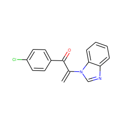 C=C(C(=O)c1ccc(Cl)cc1)n1cnc2ccccc21 ZINC000473107461