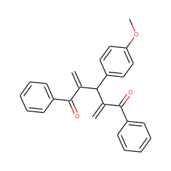 C=C(C(=O)c1ccccc1)C(C(=C)C(=O)c1ccccc1)c1ccc(OC)cc1 ZINC000002276076