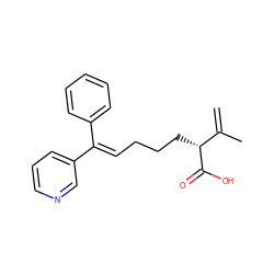 C=C(C)[C@@H](CCC/C=C(\c1ccccc1)c1cccnc1)C(=O)O ZINC000026739225