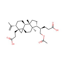 C=C(C)[C@@H]1CC[C@@H]2[C@]3(CC[C@]4(C)[C@@H]([C@@H](CCC(=O)O)COC(C)=O)CC[C@@]24C)C[C@]13CCC(=O)O ZINC000299827108