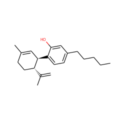 C=C(C)[C@@H]1CCC(C)=C[C@H]1c1ccc(CCCCC)cc1O ZINC000198566941