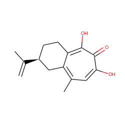 C=C(C)[C@H]1CCc2c(c(C)cc(O)c(=O)c2O)C1 ZINC000014586295