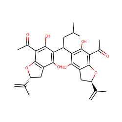 C=C(C)[C@H]1Cc2c(O)c(C(CC(C)C)c3c(O)c4c(c(C(C)=O)c3O)O[C@@H](C(=C)C)C4)c(O)c(C(C)=O)c2O1 ZINC001772587939