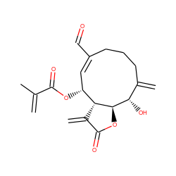 C=C(C)C(=O)O[C@@H]1/C=C(/C=O)CCCC(=C)[C@H](O)[C@H]2OC(=O)C(=C)[C@@H]21 ZINC000013338008