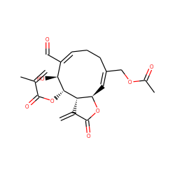 C=C(C)C(=O)O[C@@H]1[C@@H](O)/C(C=O)=C\CC/C(COC(C)=O)=C/[C@H]2OC(=O)C(=C)[C@H]12 ZINC000101407632