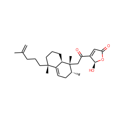 C=C(C)CCC[C@]1(C)CCC[C@@H]2C1=CC[C@@H](C)[C@@]2(C)CC(=O)C1=CC(=O)O[C@H]1O ZINC000071296702