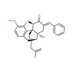 C=C(C)CN1CC[C@@]23c4c5ccc(OC)c4O[C@H]2C(=O)/C(=C/c2ccccc2)C[C@@]3(O)[C@H]1C5 ZINC000169371110