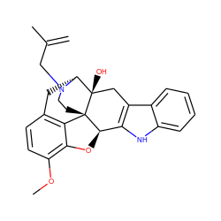 C=C(C)CN1CC[C@]23c4c5ccc(OC)c4O[C@@H]2c2[nH]c4ccccc4c2C[C@@]3(O)[C@H]1C5 ZINC000028523503