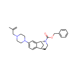 C=C(C)CN1CCN(c2ccc3c(c2)[C@H]2C[C@H]3CCN2C(=O)OCc2ccccc2)CC1 ZINC001772604315