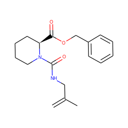 C=C(C)CNC(=O)N1CCCC[C@H]1C(=O)OCc1ccccc1 ZINC000013755841