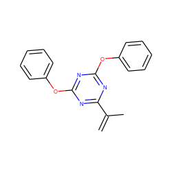 C=C(C)c1nc(Oc2ccccc2)nc(Oc2ccccc2)n1 ZINC000001588518