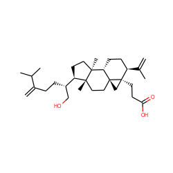 C=C(CC[C@@H](CO)[C@H]1CC[C@@]2(C)[C@@H]3CC[C@@H](C(=C)C)[C@@]4(CCC(=O)O)C[C@@]34CC[C@]12C)C(C)C ZINC000299821583