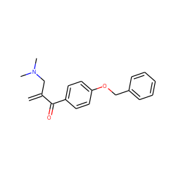 C=C(CN(C)C)C(=O)c1ccc(OCc2ccccc2)cc1 ZINC000013741919