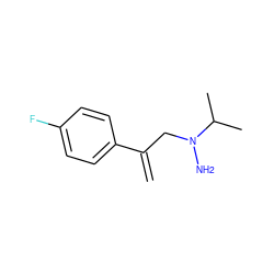 C=C(CN(N)C(C)C)c1ccc(F)cc1 ZINC000087660400