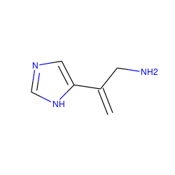 C=C(CN)c1cnc[nH]1 ZINC000027106663