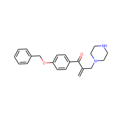 C=C(CN1CCNCC1)C(=O)c1ccc(OCc2ccccc2)cc1 ZINC000026494527