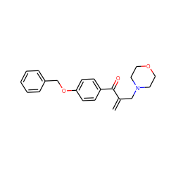 C=C(CN1CCOCC1)C(=O)c1ccc(OCc2ccccc2)cc1 ZINC000013741922