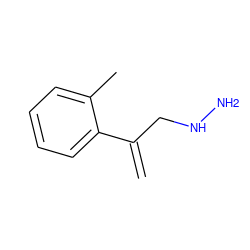 C=C(CNN)c1ccccc1C ZINC000019172465