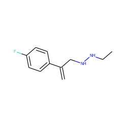 C=C(CNNCC)c1ccc(F)cc1 ZINC000019172472