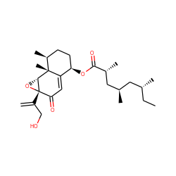 C=C(CO)[C@@]12O[C@@H]1[C@@]1(C)C(=CC2=O)[C@H](OC(=O)[C@H](C)C[C@H](C)C[C@H](C)CC)CC[C@@H]1C ZINC000072110819