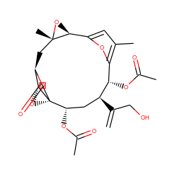 C=C(CO)[C@H]1C[C@H](OC(C)=O)[C@@]23O[C@@H]2[C@@H](C[C@]2(C)O[C@H]2c2cc(C)c(o2)[C@@H]1OC(C)=O)OC3=O ZINC000013822128