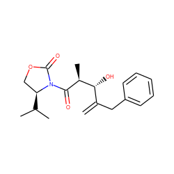 C=C(Cc1ccccc1)[C@@H](O)[C@H](C)C(=O)N1C(=O)OC[C@@H]1C(C)C ZINC000143966481